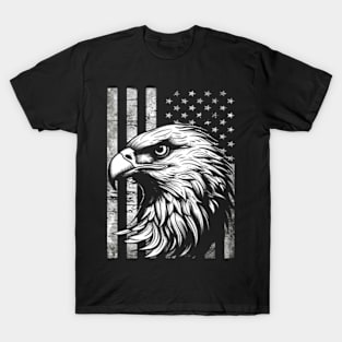 Majestic Eagles in Flight Striking Poster T-Shirt